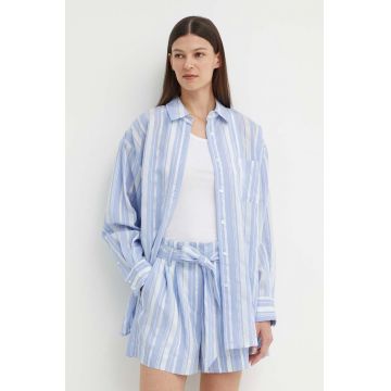 Bruuns Bazaar camasa SwiniesBBLouise shirt femei, cu guler clasic, relaxed, BBW3976