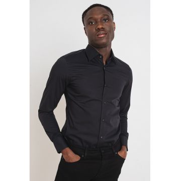 Camasa slim fit Hank Kent - Negru