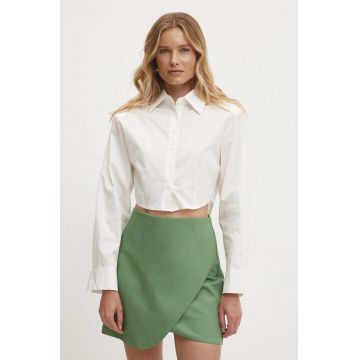 Answear Lab camasa femei, culoarea alb, cu guler clasic, regular