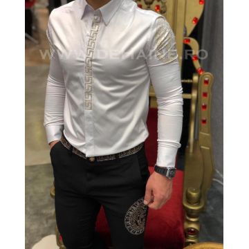 Camasa barbati alba slim fit B5508 P19-5.3