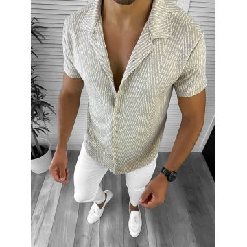 Camasa barbati casual bej 12700 P19-5.3