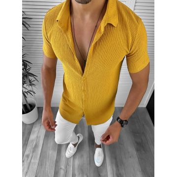 Camasa barbati casual mustar 12694 O3-3.2