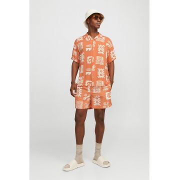 Camasa relaxed fit cu maneci scurte