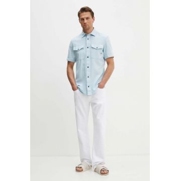 G-Star Raw camasa din bumbac barbati, cu guler clasic, slim, D19751-D454