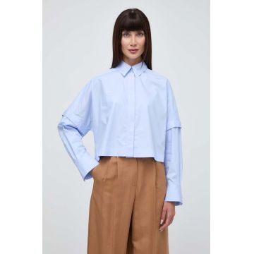 Ivy Oak camasa din bumbac femei, cu guler clasic, relaxed, IO112327