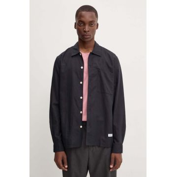Marc O'Polo camasa de in DENIM culoarea negru, cu guler clasic, regular, 5000000297