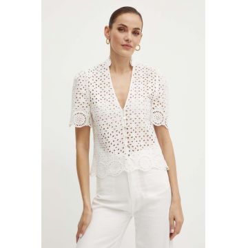 Morgan camasa din bumbac CFLAM femei, culoarea alb, regular, CFLAM