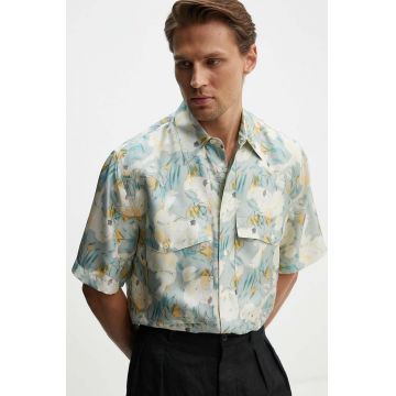 Sunflower camasa de matase cu guler clasic, relaxed, 4138