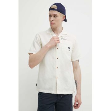 Superdry camasa de in culoarea bej, relaxed