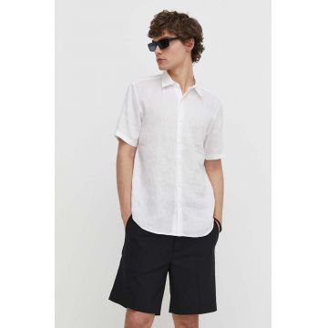 Theory camasa de in culoarea alb, cu guler clasic, regular