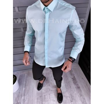 Camasa barbati turquoise slim fit B1358 P18-2.3