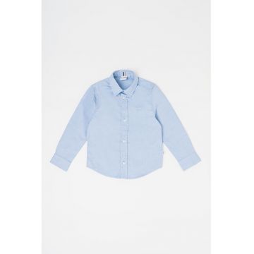 Camasa din bumbac cu model uni