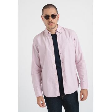 Camasa regular fit de bumbac cu guler Oxford Rickert