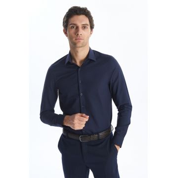Camasa slim fit cu guler ascutit