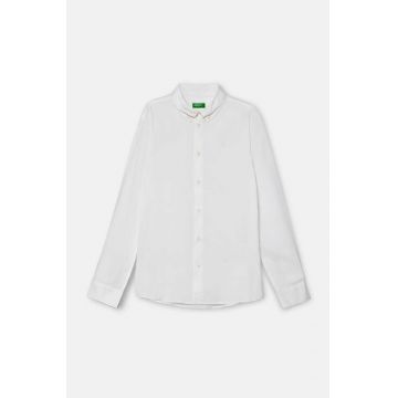 United Colors of Benetton camasa copii culoarea alb, 5AWRCQ01M