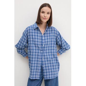 Pepe Jeans camasa de in MICHAELA cu guler clasic, relaxed, PL304890