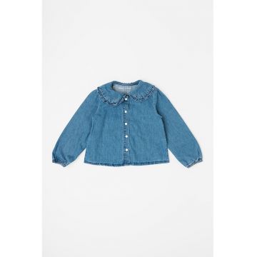 Camasa de denim cu guler Peter Pan Camasa de denim cu guler Peter Pan