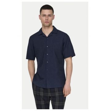 Camasa barbati -  60761 - Bumbac - Bleumarin