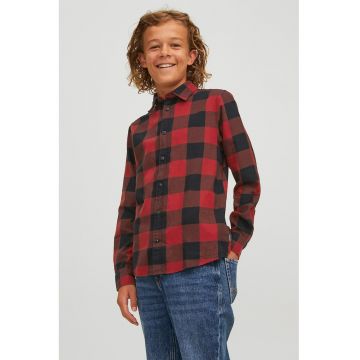 Camasa regular fit din bumbac cu model in carouri