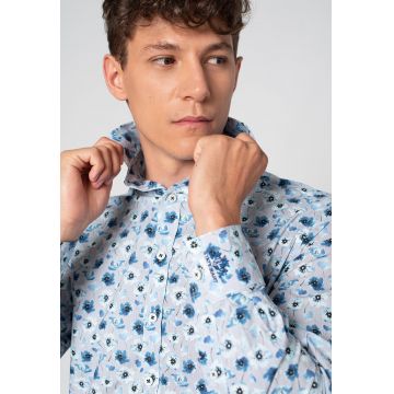 Camasa Oxford cu model floral