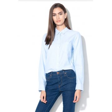 Camasa cu buzunar pe piept - Albastru deschis