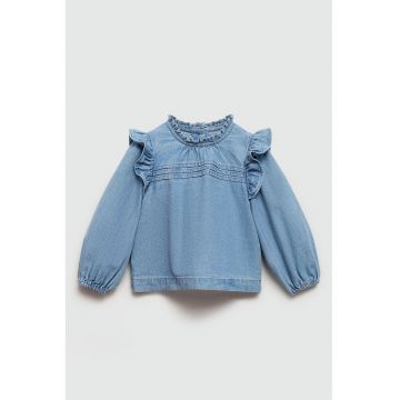 Camasa din denim cu volane