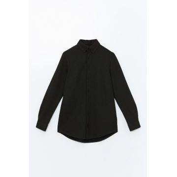 Camasa slim fit cu guler Oxford