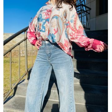 Bluza satinata Boho Chic