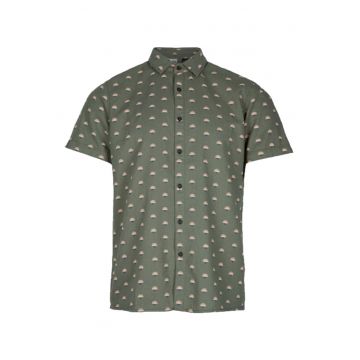 Camasa  AOP Chambray - Verde