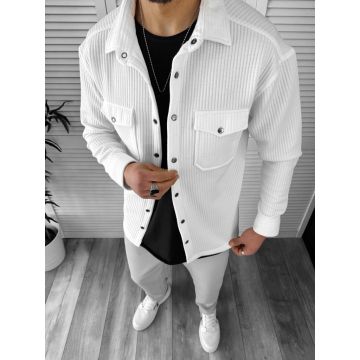 Camasa barbati casual alba 13041