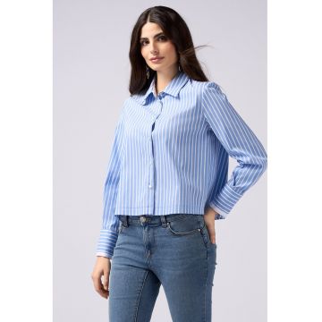 Camasa crop cu dungi
