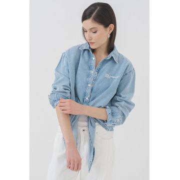 Camasa de denim cu nasturi