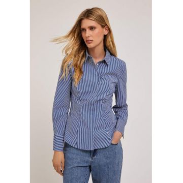 Camasa din poplin cu model in dungi