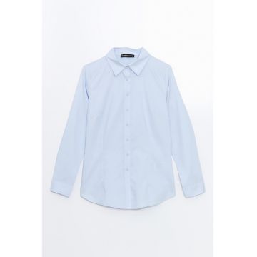 Camasa din poplin cu model uni