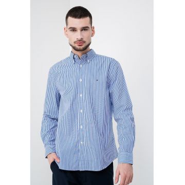 Camasa Oxford de bumbac cu model in dungi