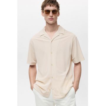 Camasa regular fit din amestec de modal
