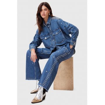 Camasa supradimensionata din denim Alba