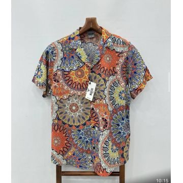 Camasa barbati PREMIUM   maneca scusta  cu imprimeu 11892