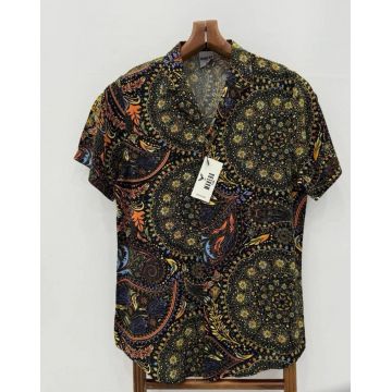 Camasa barbati PREMIUM   maneca scusta  cu imprimeu 11900