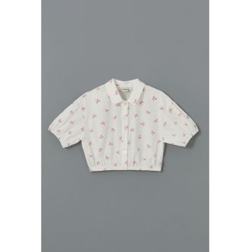 Camasa crop cu funde
