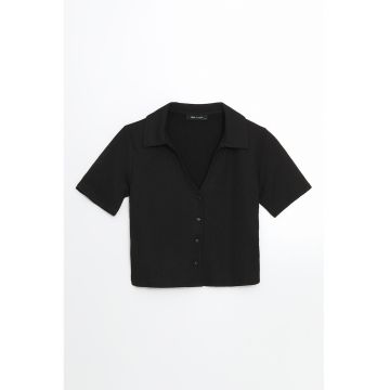 Camasa crop cu nasturi