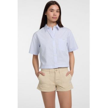 Camasa crop lejera cu dungi