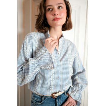 Camasa dama albastra casual 4857T 16584