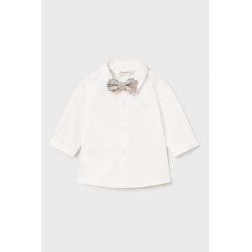 Camasa de bumbac cu papion Camasa de bumbac cu papion