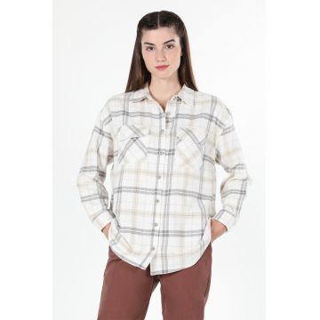 Camasa din bumbac cu model in carouri