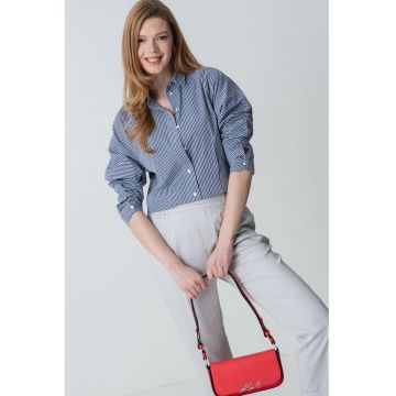 Camasa din bumbac cu model in dungi