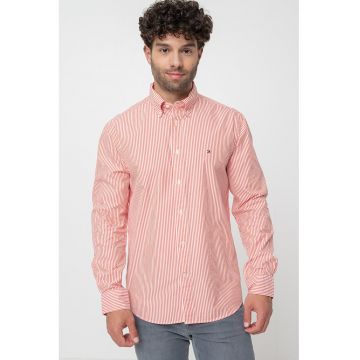 Camasa Oxford de bumbac cu model in dungi