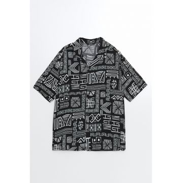 Camasa regular fit cu maneci scurte