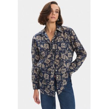 Camasa regular fit cu model floral