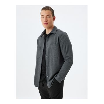 Camasa regular fit cu model uni